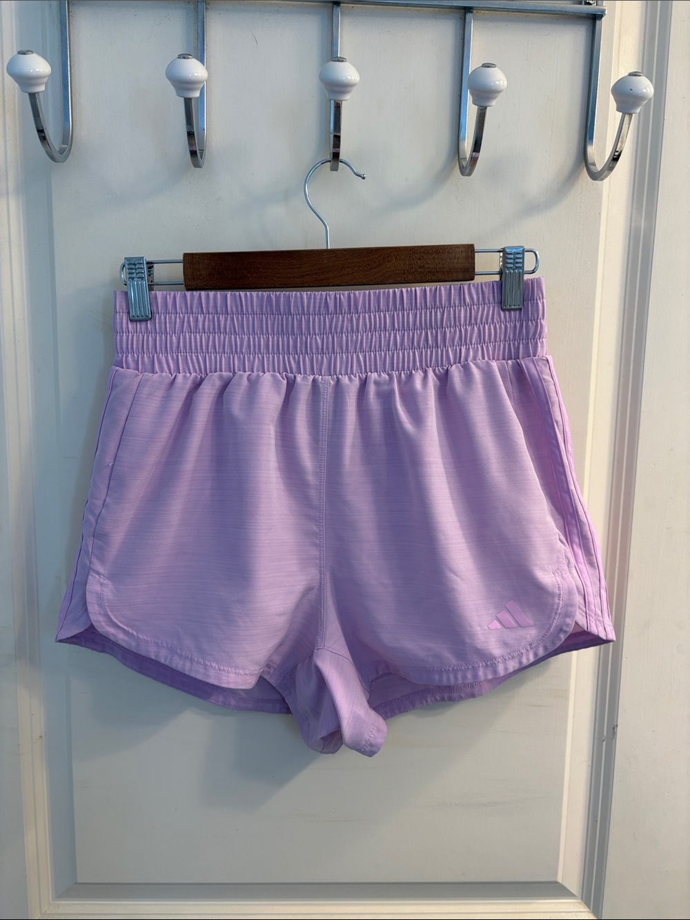 adidas Lavender Performance Running Shorts
